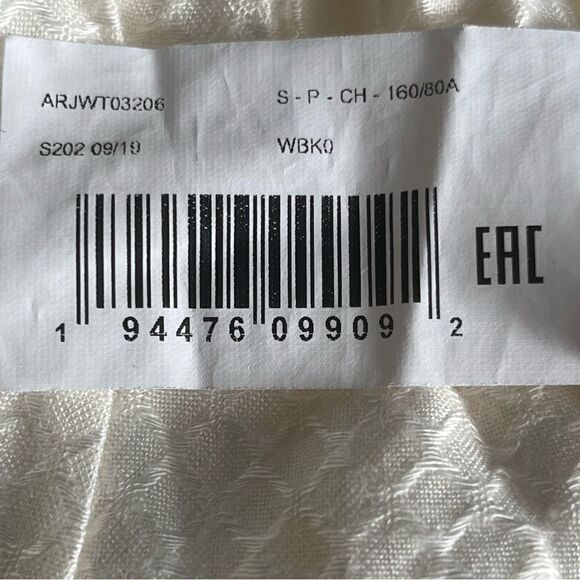 𝅺ROXY Sweet Release Woven Crop Top Style ARJWT03206 Size S in Snow White (WBK0) - Picture 12 of 16